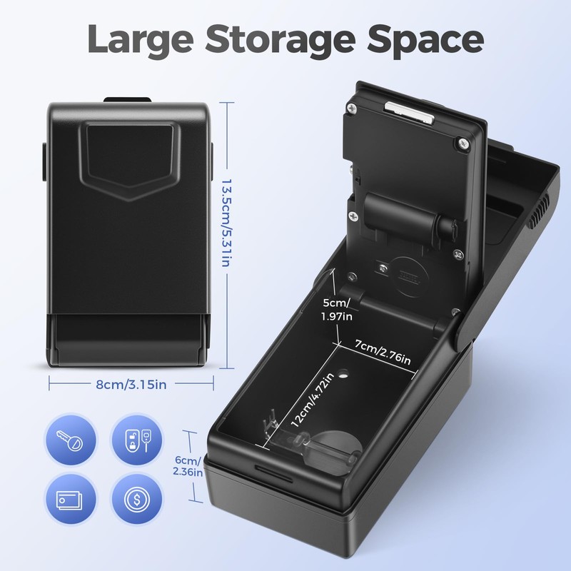 PAIRIER Key Safe with Illuminated Number Code