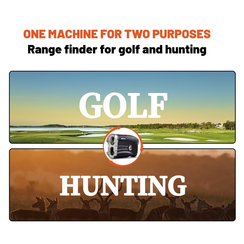 AOFAR Golf & Hunting Rangefinder GX-2S PRO Dual Mode Adjustable