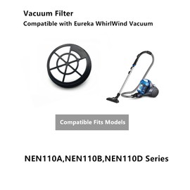 Ymimi Vacuum Filter Compatible with Eureka WhirlWind Bagless Canister Vacuum Cleaner,Fits NEN110A,NEN110B,NEN110D（2-Pack）