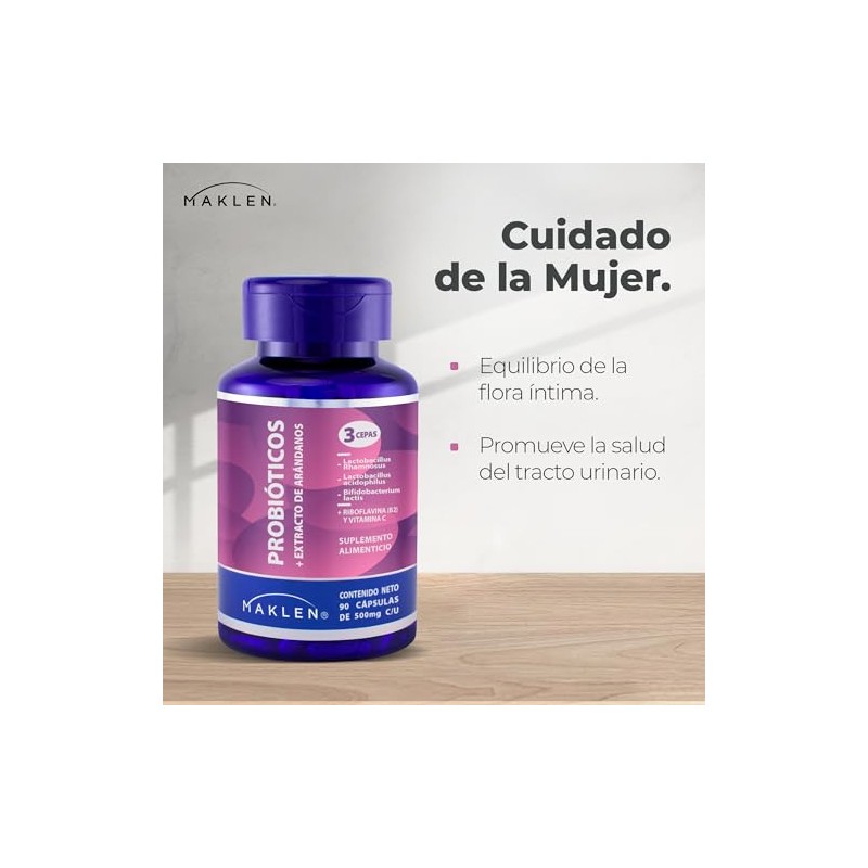 PROBIOTICOS VAGINALES - Maklen Probióticos Complex para la Mujer con