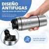 Janety Shaker Prote?na de Acero Inoxidable 600 Ml con Compartimento