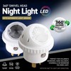LED Night Light Plug in Auto Sensor Swivel Head