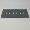 GlassAlike™ Six Gang Switch Acrylic Mirror Switch Plate