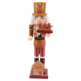 35.5CM Wooden Doll Ornament Colorful Figurine Desktop Decorative Model for Bedroom Children Room Type 2