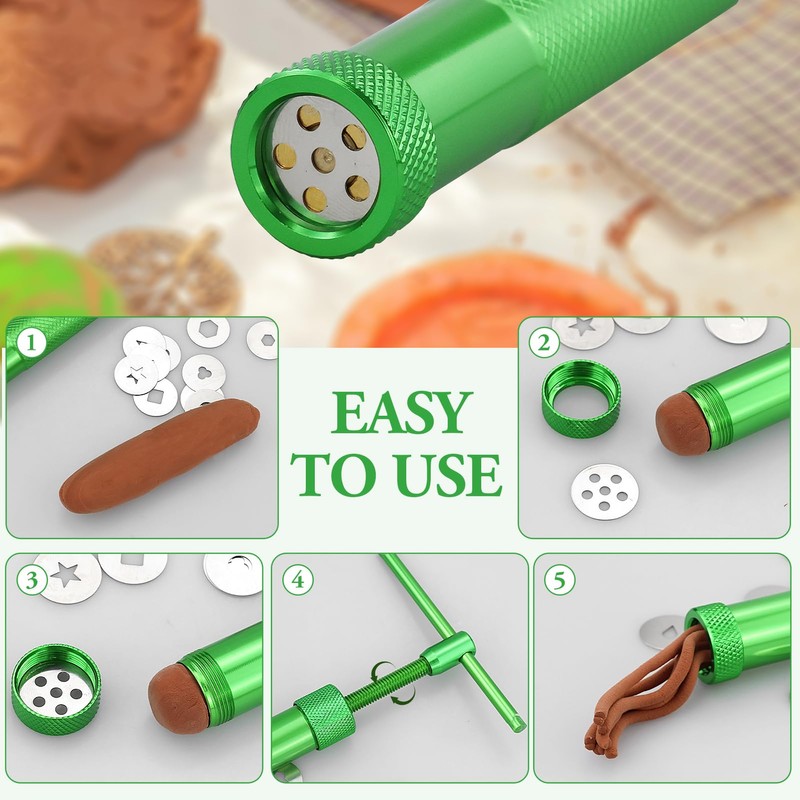 LWMLWM Clay Press Clay Craft Stainless Steel Sugar Paste Extruder