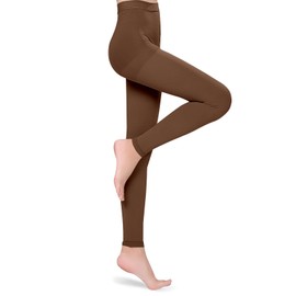 Medias de compresión médicas para mujeres y hombres, tamaño extra grande, soporte opaco, 20-30 mmHg, medias de manguera graduadas firmes, Marr�n, 2G