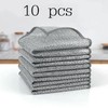 10 Counts Dishwashing Rags, Double Side Multipurpose Non-Scratch Wire Dishcloths
