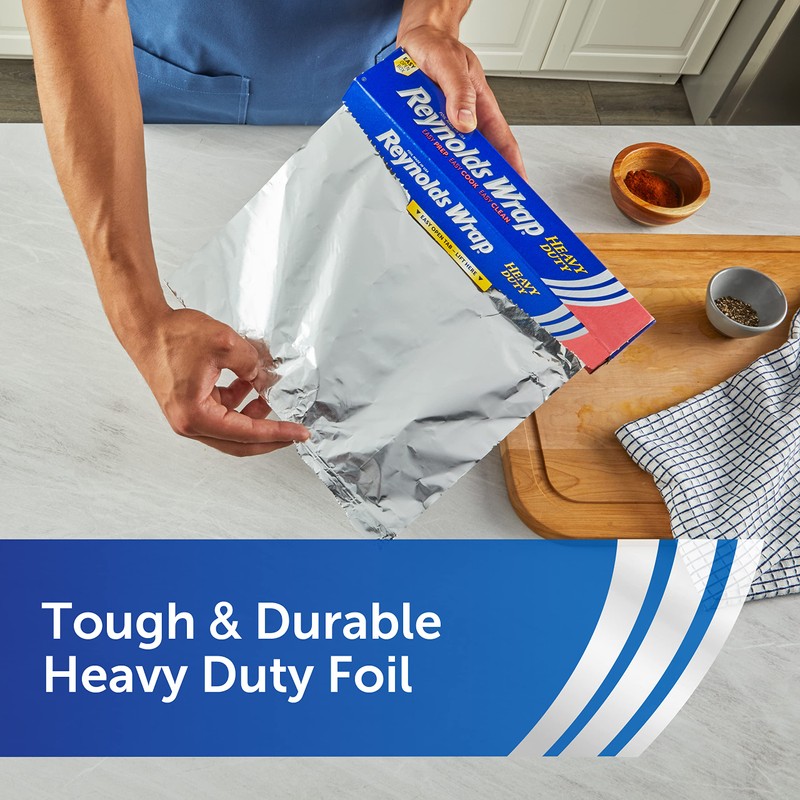 Reynolds Wrap Heavy Duty Aluminum Foil Roll, Thick Heavy Duty