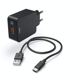 Hama 00183230 mobile device charger Indoor Black - Mobile Device Chargers (Indoor, AC, 12 V, 3 A, 1.5 m, Black)