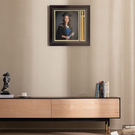 GraduatePro Graduation Picture Frame 8x10 with Tassel Holder, Class of 2024 Shadow Box Graduation Decoration Gift, Mahogany Photo Frame