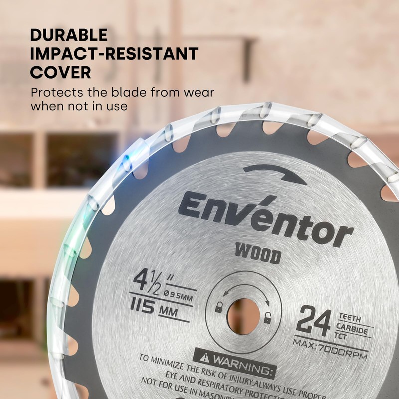 Enventor 3 Pack 4-1/2 Inch (115mm) Mini Circular Saw Blades