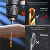 amoolo 1/8 Hex Shank Drill Bits, 10Pcs Titanium HSS Twist