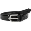 styleBREAKER 03010110 Women's Leather Belt Plain Colours with Aztec Prongs