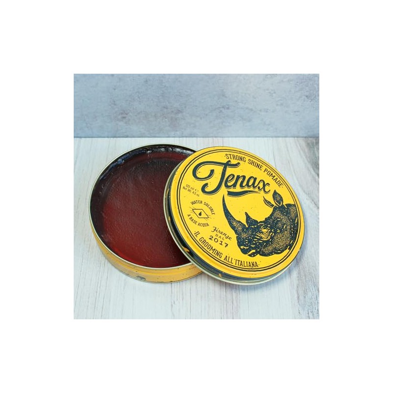 Tenax Water Soluble Pomade, Strong Hold with Clean Shine, 4.5