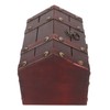 Treasure Chest Storage Box with Combination Lock Handcraft Exquisite Wood
