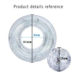 Inflatable Swimming Ring with Sequins, Swimming Ring for Children, Toys Floats for Swimming Pool, Float Ring for Swimming Pools