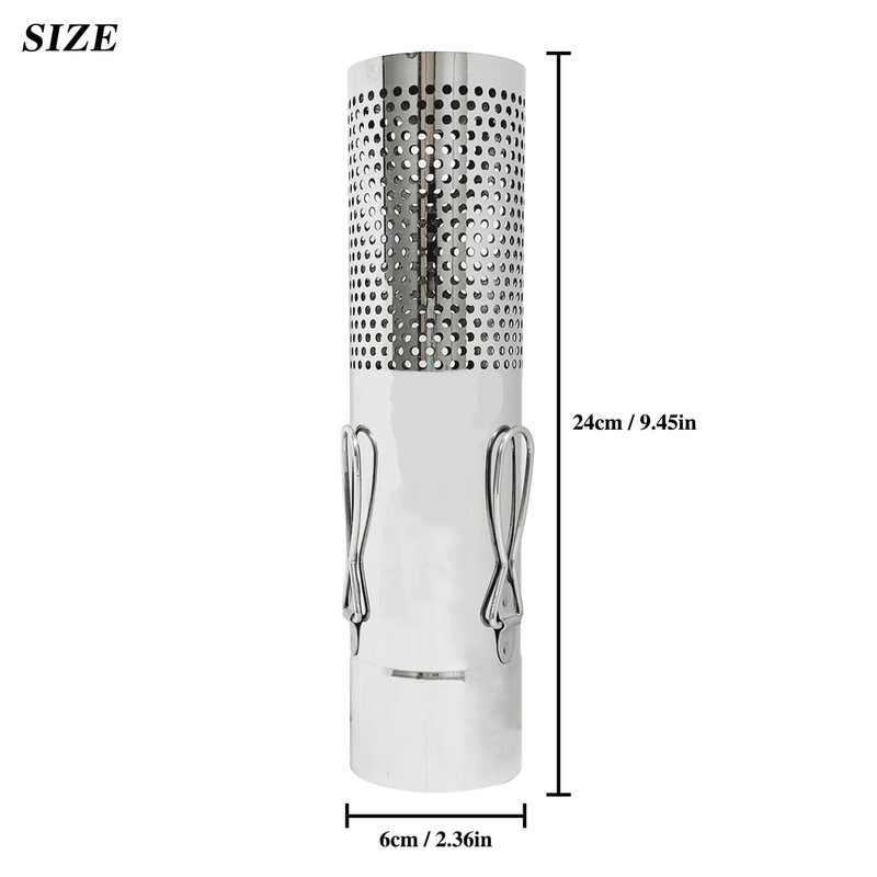 SOLOWILDER Wood Stove Pipe 2.36" Spark Arrestor Stovepipe Rain Cap