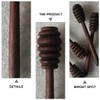 FUNOMOCYA Reusable Honey Wand Spoons Honey Stirrer Stick for Honey