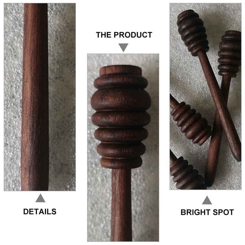 FUNOMOCYA Reusable Honey Wand Spoons Honey Stirrer Stick for Honey