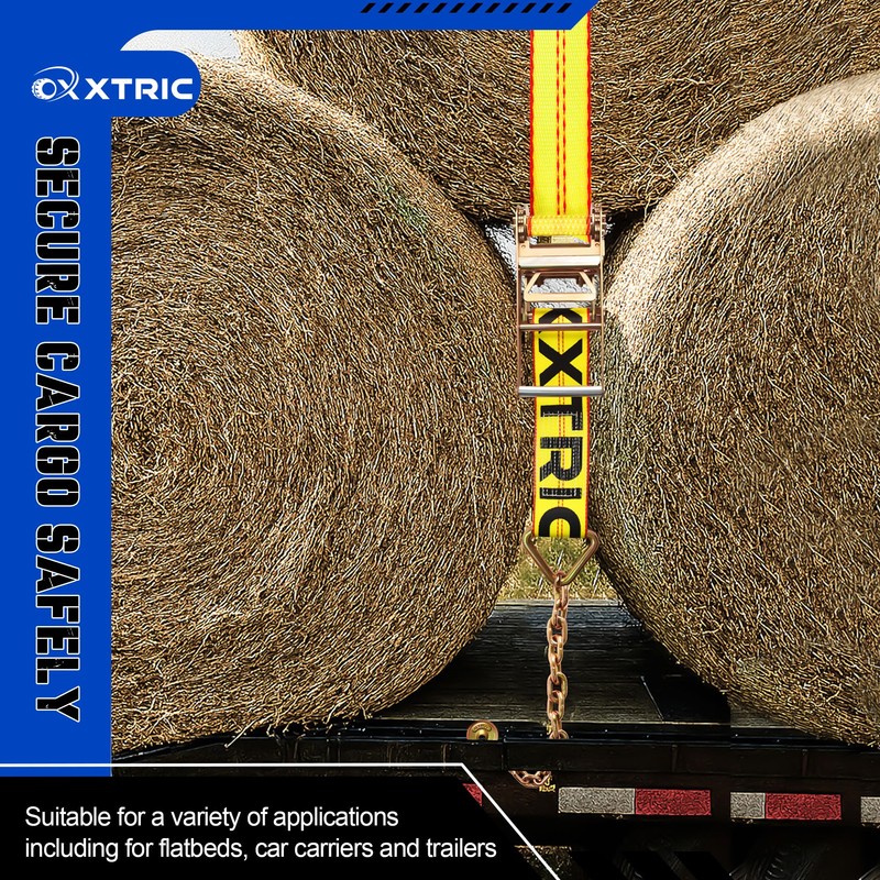 OXXTRIC 4 Inch Replacement Ratchet w/Chain Anchor,2-Pack – Heavy Duty