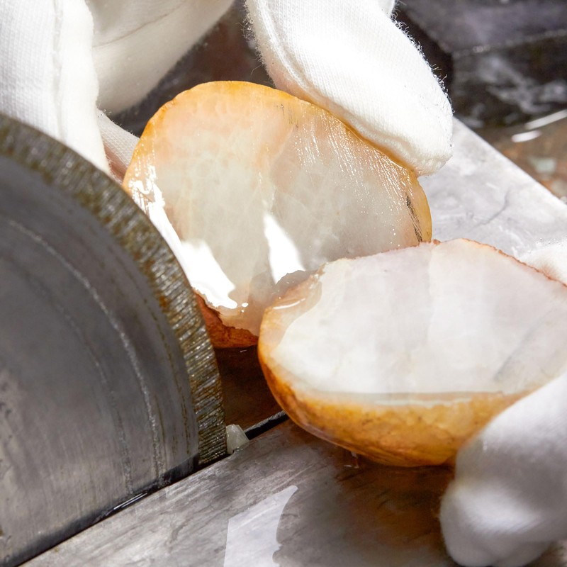 ILOVETOOL 8" inch Diamond Saw Blade Notched Rim Lapidary Tools