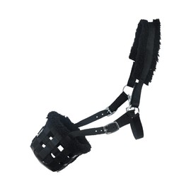 SIE Horse Grazing Muzzle Feed Bags (Cob, Black)