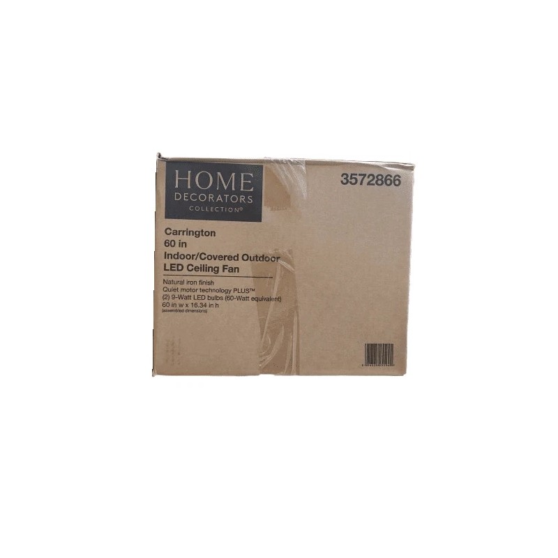 Home Decorator's Collection HDC Carrington 60 in. Indoor/Outdoor Ceiling Fan