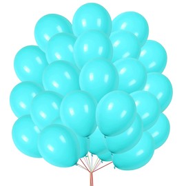 Pastel Balloons 12 Inch Aqua Balloons Pastel Party Decoration Happy Birthday Balloons Teal Birthday Party Decoration Wedding Bridal Shower Balloons 30 Pack