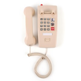 Corded Vintage TRIMLINE Home Phone, Easy Wall-Mount Landline Phone,Big Button SOS Emergency Telephone for Seniors with 3 Groups One-Touch Memory Dial, Retro Working Wall Telephone