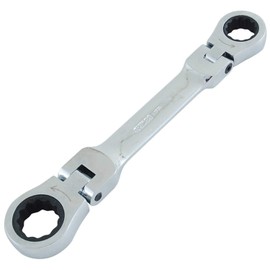 SK11 Gear Tech MFR1214S Short Double Flex Ratchet Wrench 0.5 x 0.6 inches (12 x 14 mm)