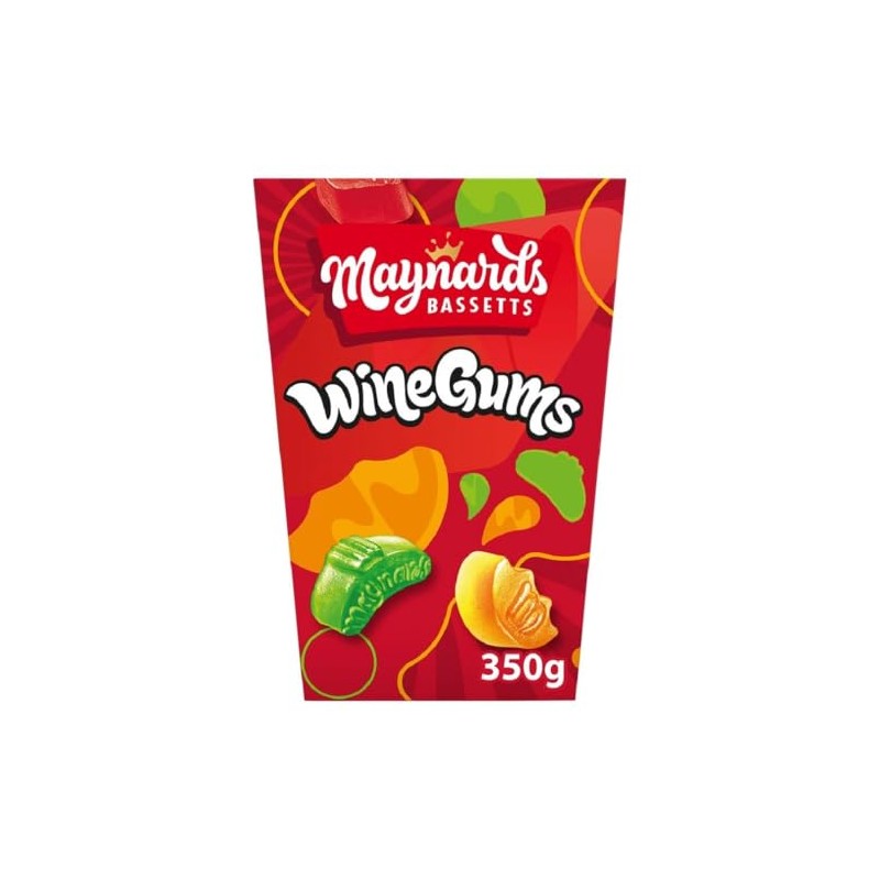 Maynards Wine Gums Carton 350g (Pack of 6)