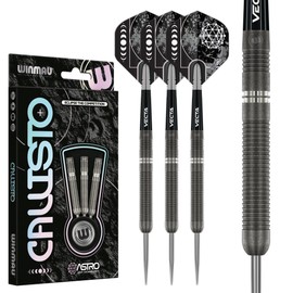 WINMAU Darts Callisto 22g 90% Professional Tungsten Steel Tip Darts Set with Dart Flights and Dart Shafts (Stems)