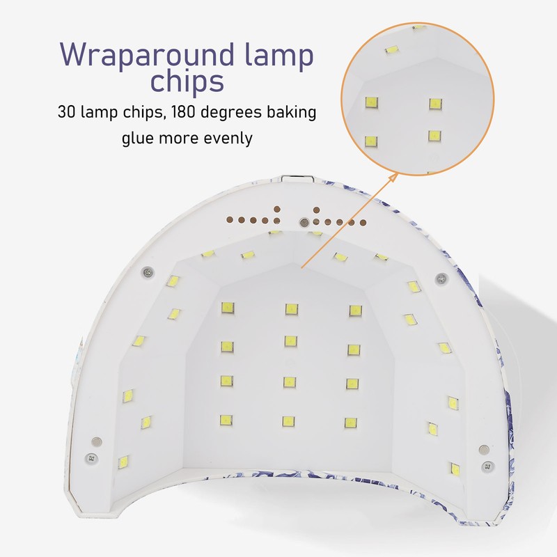 LED Nail Lamp USB Gel Light Nail Polishing 180 Degree