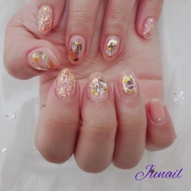  Autumn handmade nail tips ✨ - Short ballerina /  가을 수제네일팁 ✨ - 숏발레리나