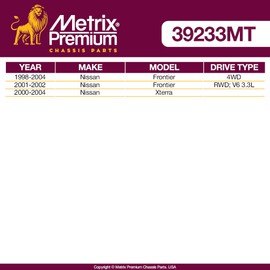 Metrix Premium Center Link DS80593 Fits 1998-2004 Nissan Frontier 4WD, 2001-2002 Nissan Frontier RWD; V6 3.3L, 2000-2004 Nissan Xterra