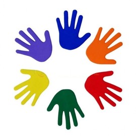 Dawoori Hand-shaped Non-slip PE Markers (12-Pack) Sports Equipment