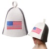PetriStor Sauna Hat Flag USA - Sauna Hat for Men