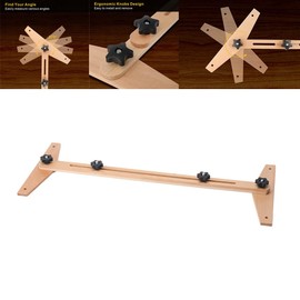 Cozyel Stair Tread Template Tool, Stair Tread Jig Stair Tread Gauge, Wooden Stairs Jig for Accurately Measuring Angle and Length, Stair Tread Measuring Tool, Suitable for Stairs, Risers and Partition