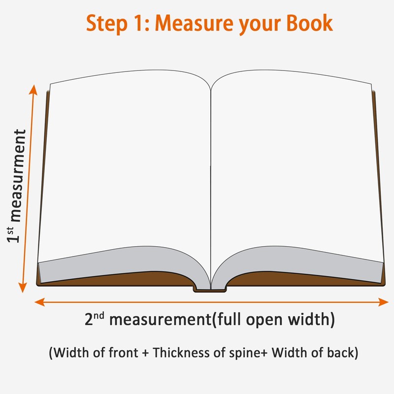 Clear Book Covers 50 PCS for 8 1/2" Tall Books,
