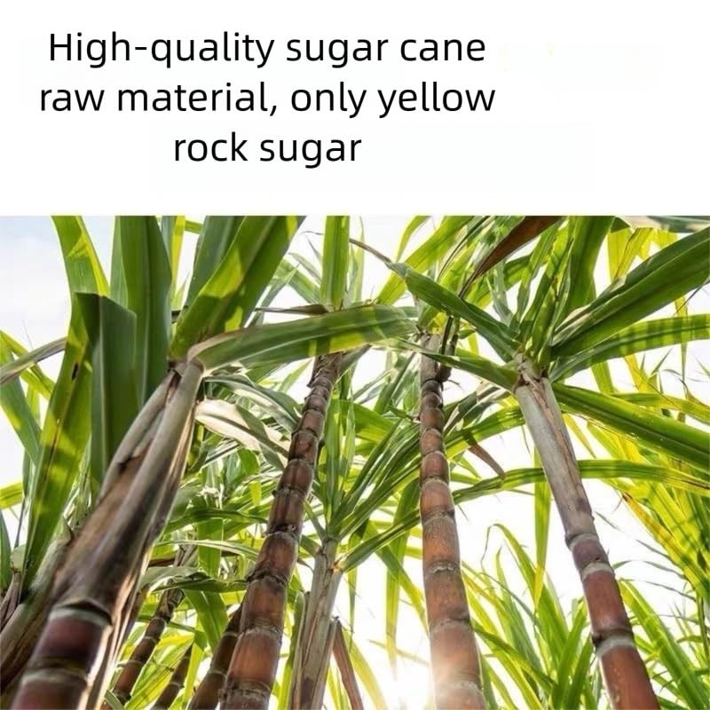 MOORCHOCO Yellow Rock Sugar for Pho, Medium-Sized (Large particles 10.58oz)