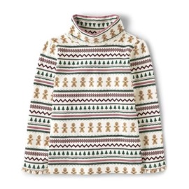 Gymboree,and Toddler Embroided Graphic Long Sleeve T-Shirts,Gingerbread Christmas,5T