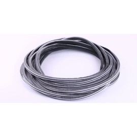 Zjclx 5m (16feet) Brush Weather Striping Card-Slot Seal Strip Pile Weatherstrip Door Sweep Brush for Door Window (5mm x 6mm (3/16" 1/4"), Gray)