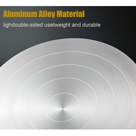 LamChyar Pottery Wheel for Adults, 7.87''/4.72'' Double-Sided Mini Pottery Wheel, Aluminum Alloy Clay Wheel/Banding Wheel/Sculpting Wheel，for Pottery Making Clay Modeling Sculpting Platform Tool