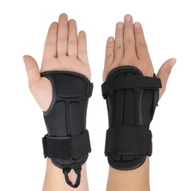 ERUMEI Pro Wrist Guards for Snowboarding and Skateboarding, Sport Protection Brace Gloves (L)