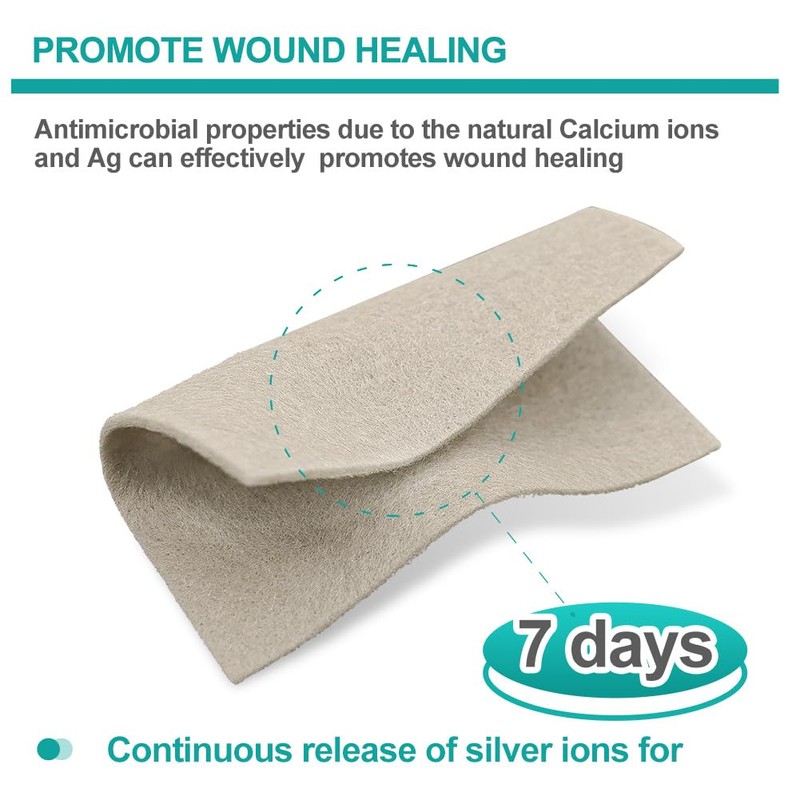 Dimora Upgrade Silver Calcium Alginate Wound Dressing -Antibacterial Non Stick