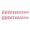 Cubahop 24pcs French Short Square Fake Nails Bare False Nails