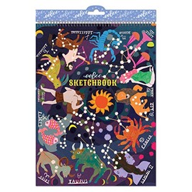 eeBoo: Zodiac Sketchbook/60 Pages, Inspires Artists of All Ages, Allows Doodling, Coloring, Sketching, or Creative Artwork, Perfect for Children of All Ages