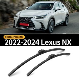 GARDIMU Front and Rear Windshield Wiper Blades, 3 Pcs Front and Back Windshield Wipers Blades Replacement for Lexus NX 2022-2024, Car Window Wiper Blades for NX250 350 350h 450h+ 2022 2023 2024.