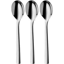 Silit Trend 8.3 Inch Dinner Spoons Set, 3 Pieces, Polished Stainless Steel, Rustproof, Tablespoon, Soup Spoon, Scratch Resistant, Dishwasher Safe, Durable