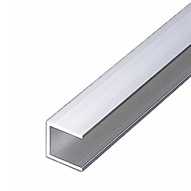 SUS Aluminum Channel, 0.8 x 0.8 inches (20 x 20 mm), T = 0.1 inches (2 mm), SFF-A134 7.9 inches (200 mm), Pack of 4